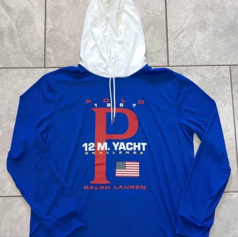 New Polo Sport Ralph Lauren Retro 1996 Yacht Club Hoodie Shirt Retails $159+ - Picture 3 of 3